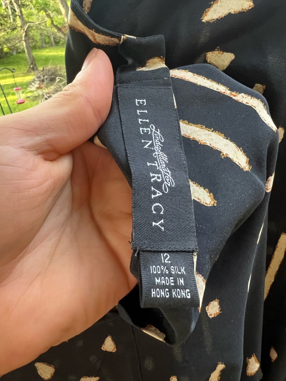 Ellen Tracy Silk Drape Dress - Picture 6 of 6